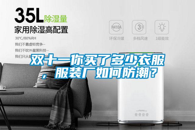 雙十一你買(mǎi)了多少衣服,服裝廠如何防潮?