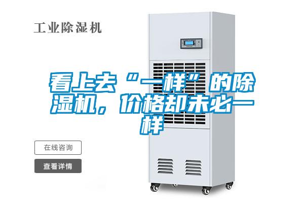 看上去“一樣”的除濕機，價格卻未必一樣