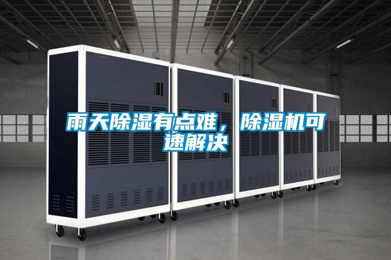 雨天除濕有點難，除濕機可速解決
