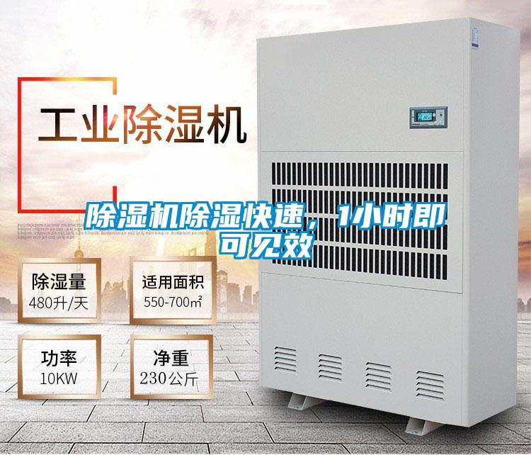 除濕機除濕快速，1小時即可見效