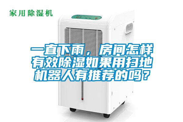 一直下雨，房間怎樣有效除濕如果用掃地機器人有推薦的嗎？