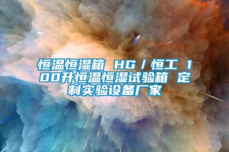 恒溫恒濕箱 HG/恒工 100升恒溫恒濕試驗箱 定制實驗設備廠家