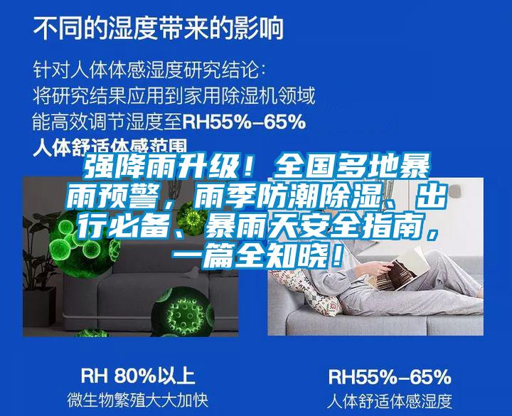 強降雨升級！全國多地暴雨預警，雨季防潮除濕、出行必備、暴雨天安全指南，一篇全知曉！