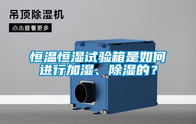 恒溫恒濕試驗箱是如何進行加濕、除濕的?