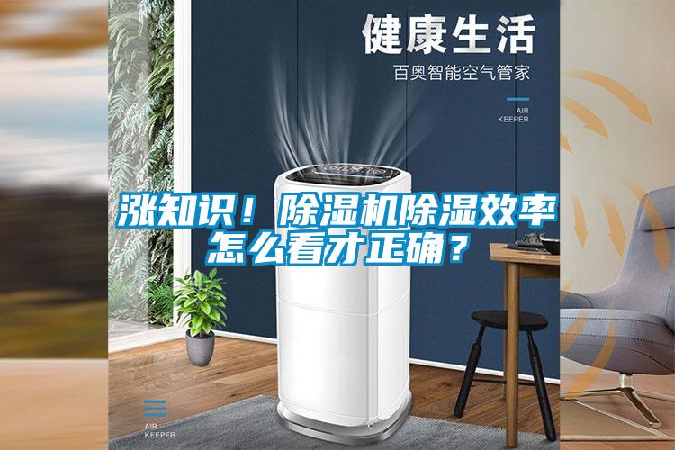 漲知識！除濕機除濕效率怎么看才正確？