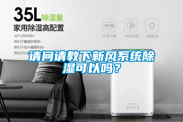請問請教下新風系統(tǒng)除濕可以嗎?