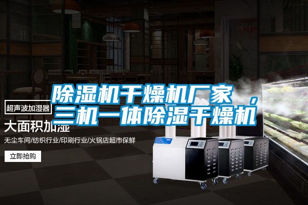 除濕機干燥機廠家 ,三機一體除濕干燥機