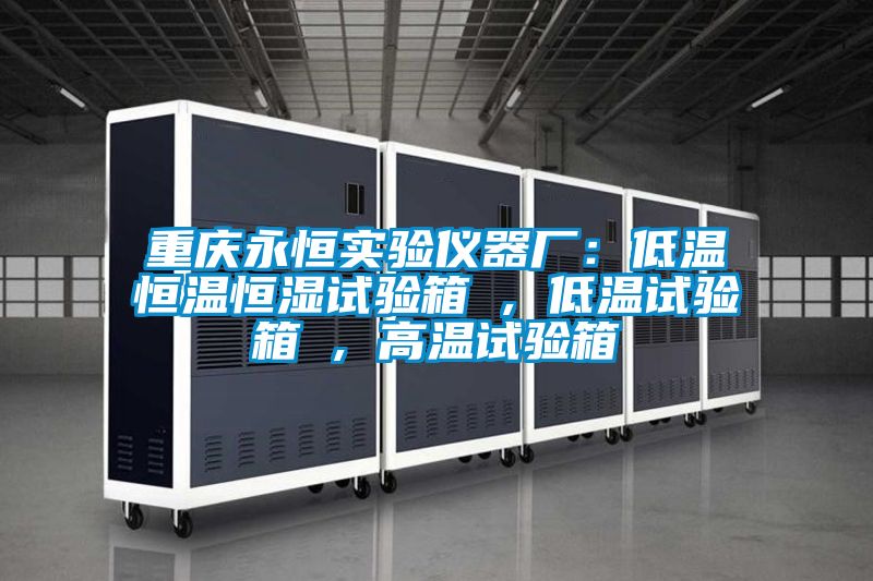 重慶永恒實驗儀器廠:低溫恒溫恒濕試驗箱 , 低溫試驗箱 , 高溫試驗箱
